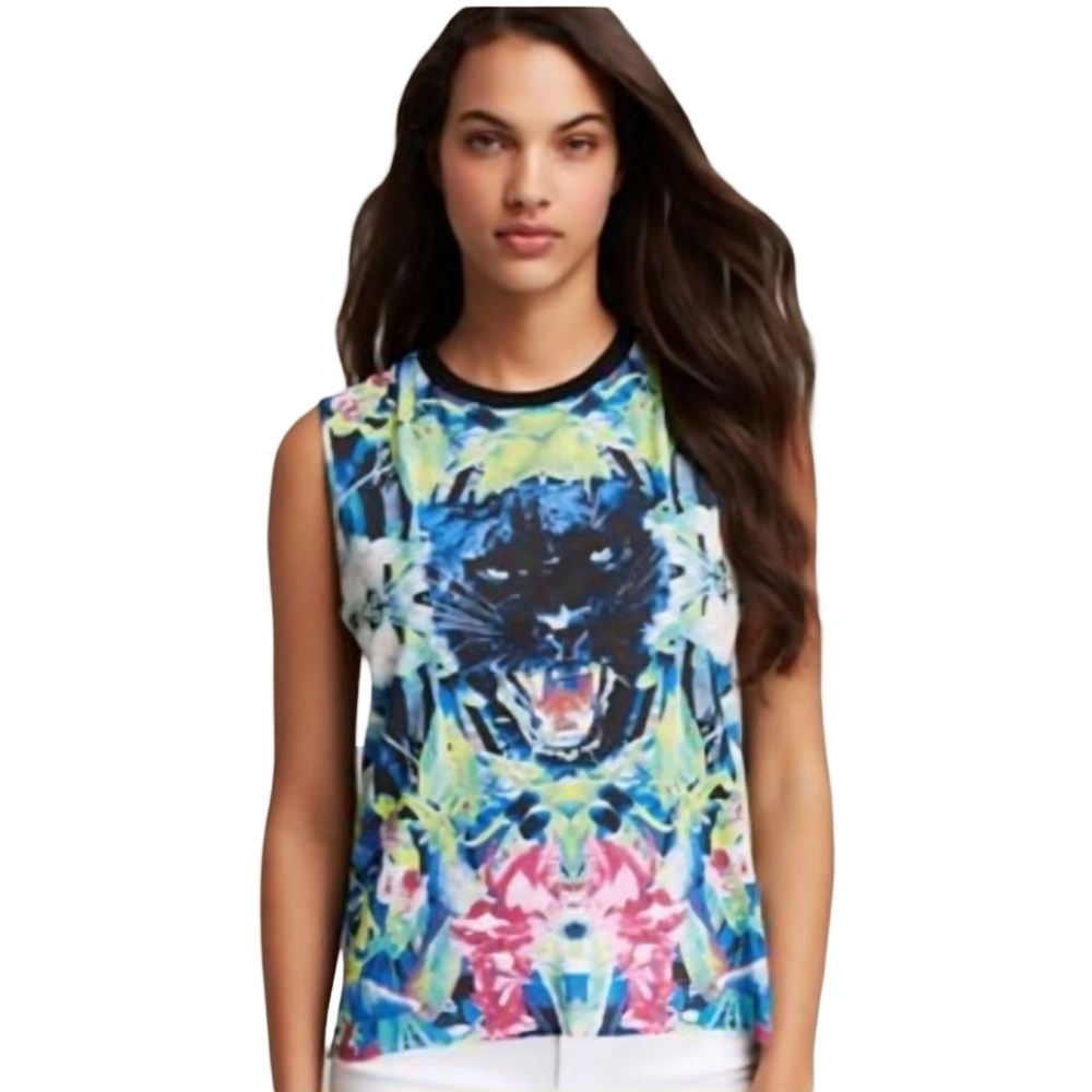 CHASER Rare Vintage Black Panther Tank - As Seen on Melissa & Joey Festival Y2K